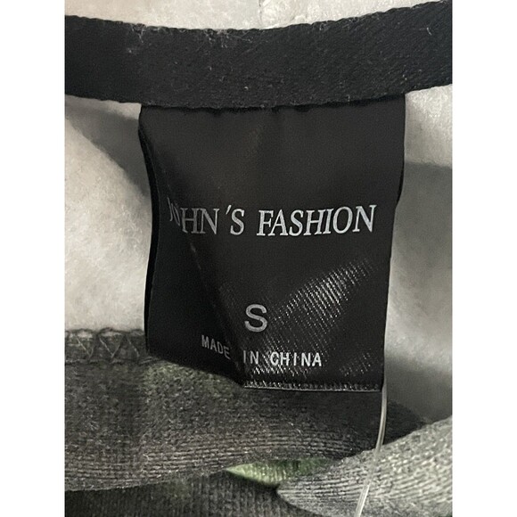 Mens Green Black White Tie Dye Sweatshirt Hoodie Drawstring Pocket S NWT - Picture 6 of 8